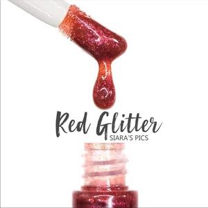Lipsense Red Glitter Lip Gloss